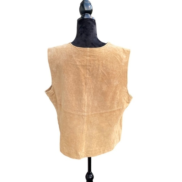 Outbrook Leather‎ Ladies Vest size 2X 100 % Leather Western 100 % Polyester - Picture 2 of 16